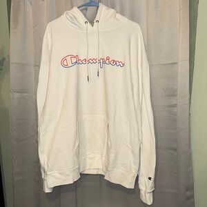 Champion Men's Cream Hoodie Sweater